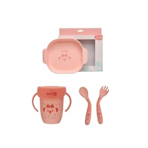 Kit Prato e Talheres Flexíveis com Copo 360º Lilica BB