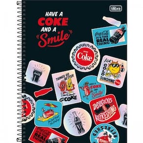 Caderno univ. Coca-Cola 160fls 10M Capa 2 - Tilibra