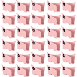 Kit 30 Suportes Porta Guardanapos De Papel Para Mesa Uz Rosa Quartzo