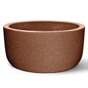 Vaso Grafiato Redondo Baixo 15 (7L) Cor Ferrugem NUTRIPLAN