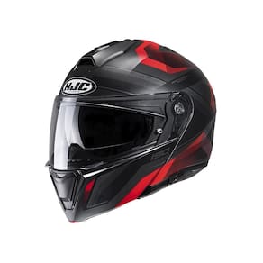 Capacete Hjc I90 Lark Vermelho E Preto 61 [F016]