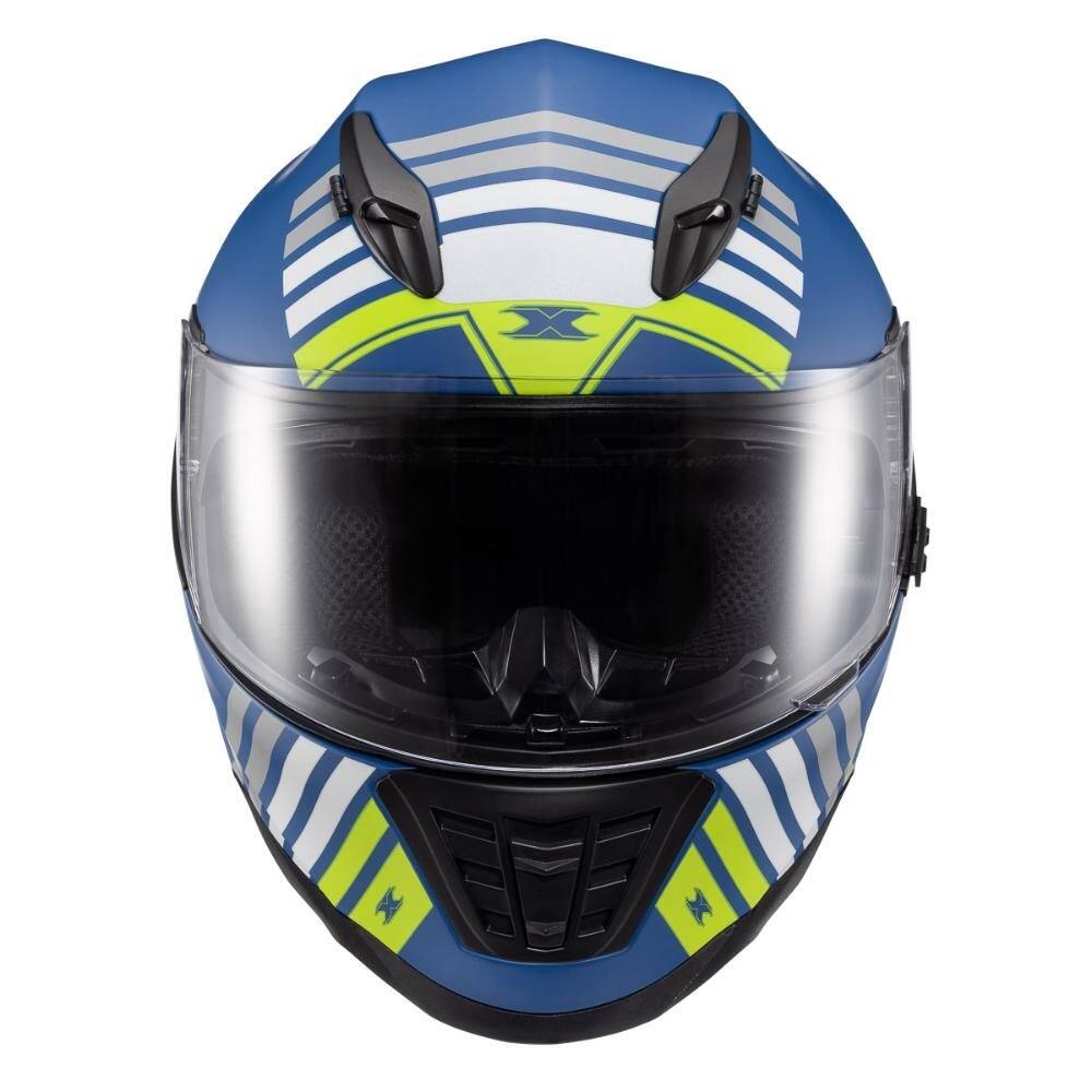 Capacete Texx Fechado Wing Grid Azul | Casas Bahia
