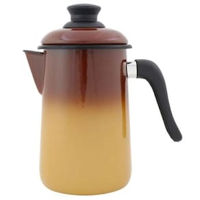 Bule Para Café Chá Marrom Esmaltado Ewel