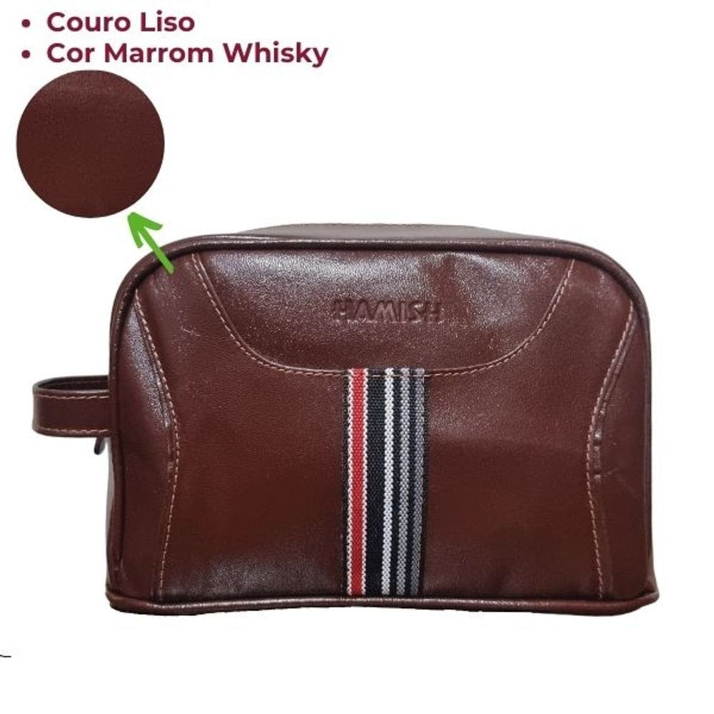 Nécessaire Couro Média Unissex HN011 | HAMISH