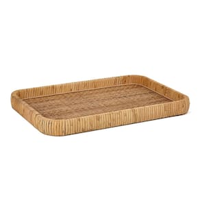 Bandeja em Fibra Natural Retangular - 45x30cm