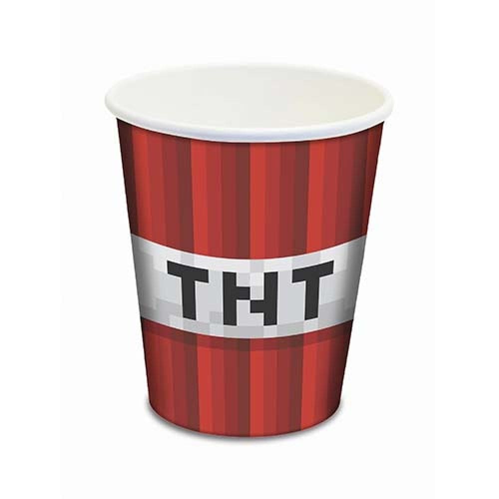 Copo Papel 180ml Mini Pixels C/8 Junco