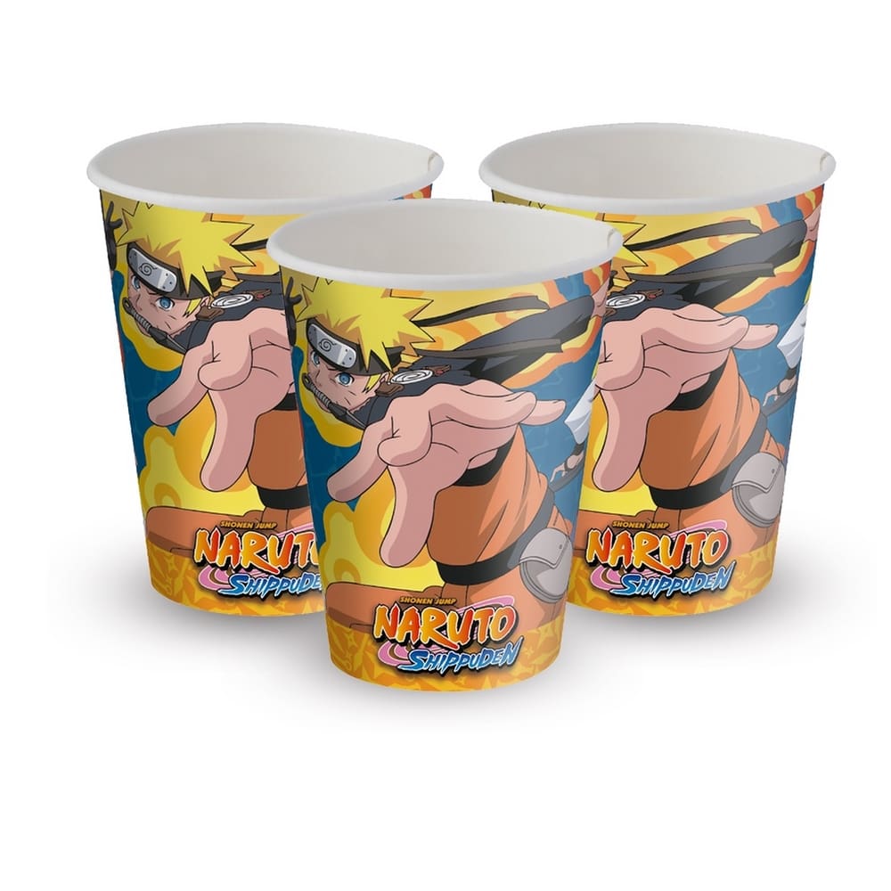 Copo Papel 200ml Naruto C/8 Festcolor