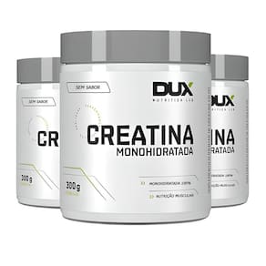 Kit 3X Creatina Monohidratada 100% Pura 300G - Dux Nutrition
