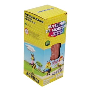 Massa De Modelar - Rolo 500G - Marrom - 070010531