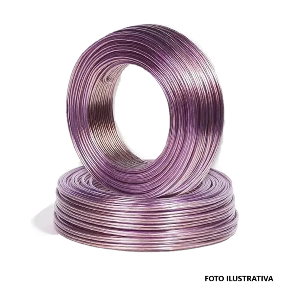 Cabo Duplo Polarizado Bicolor Cristal 2X0,50Mm 100 Metros