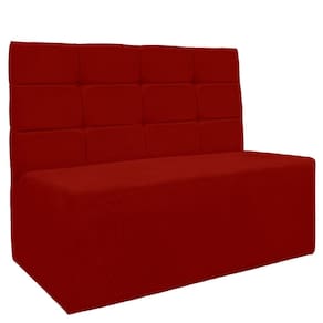 Sofá Canto Alemão Veludo Marsala - Montanaris Decor