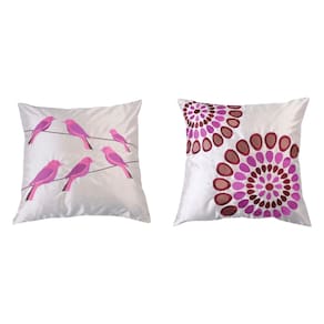 Kit de 2 Almofadas Vizapi 45x45cm Rosa Pink