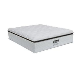 Colchão Casal Molas Ensacadas Tower 138x188x34cm Branco/Marrom - Suporta até 120Kg por Pessoa