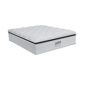Colchão Casal Molas Ensacadas Tower 138x188x34cm Branco/Marrom - Suporta até 120Kg por Pessoa