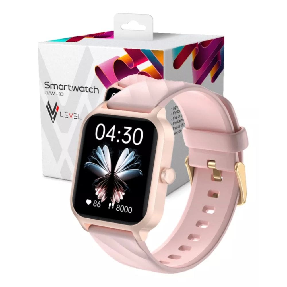 Relógio Smartwatch Level Lvw10s Gps Tela 1,83 Silicone Rose