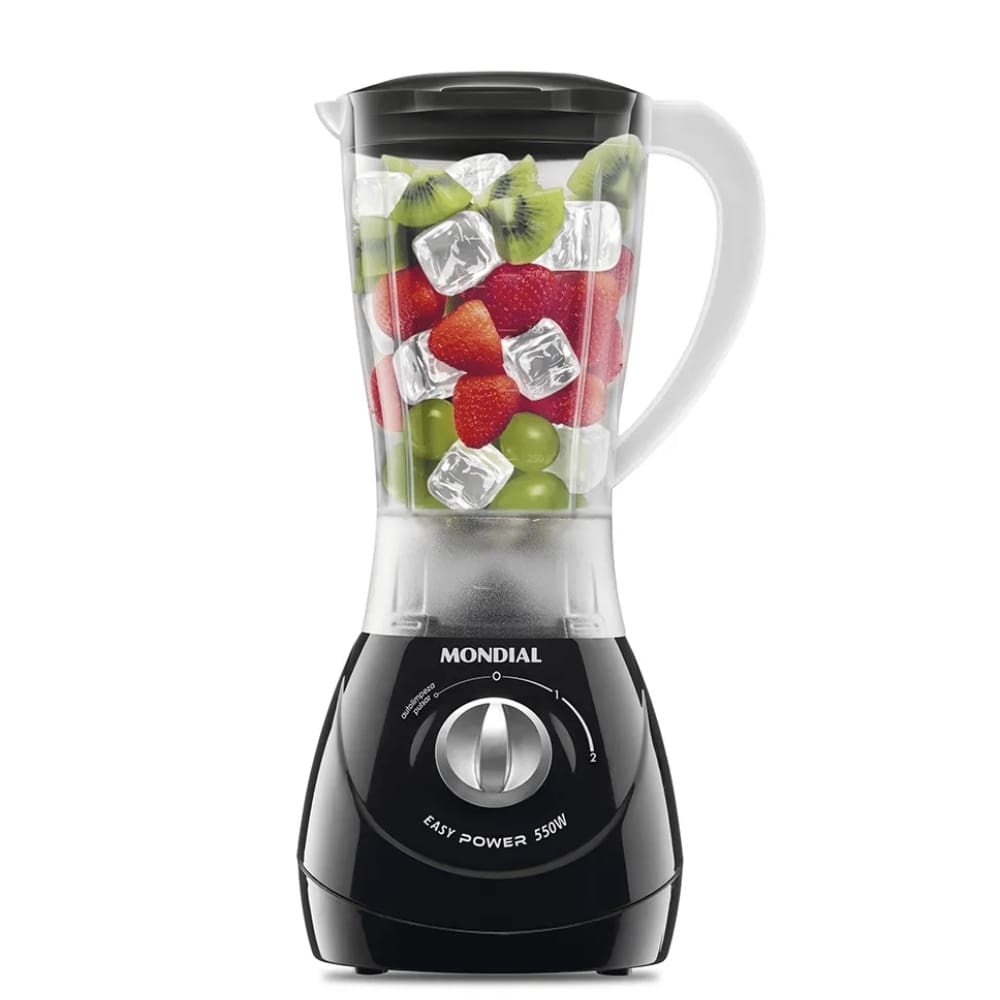 Liquidificador Mondial Easy Power L-550-B Preto - 2 Velocidades 550W