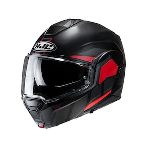 Capacete Hjc I100 180 Beis Preto CINZA ESCURO E Vermelho 61 [F016]
