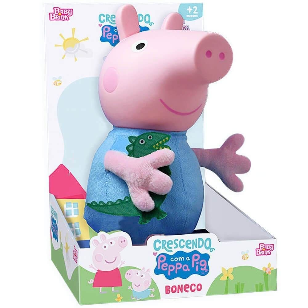 Pelucia 30 cm media ty peppa pig george dtc | Casas Bahia