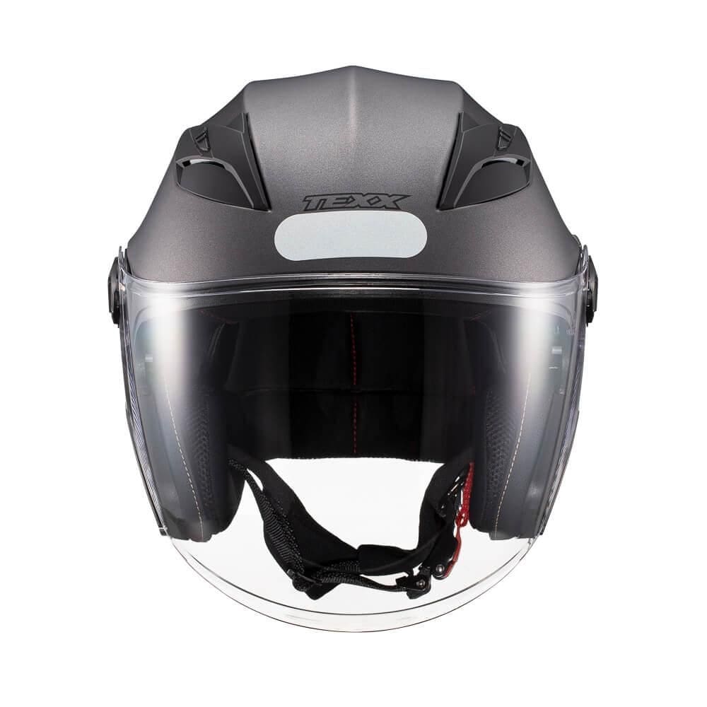 Capacete Texx Aberto Ugello Solido Cinza Escuro 60 [F016]