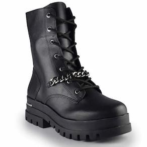 Bota Coturno Feminino Tratorado Cano Medio Via Marte 007-002