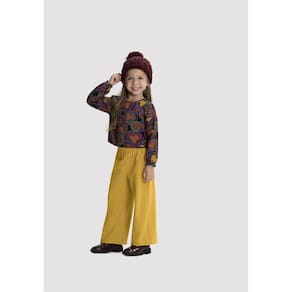 Conjunto Menina Cropped e Pantalona Alakazoo Ref. 67933