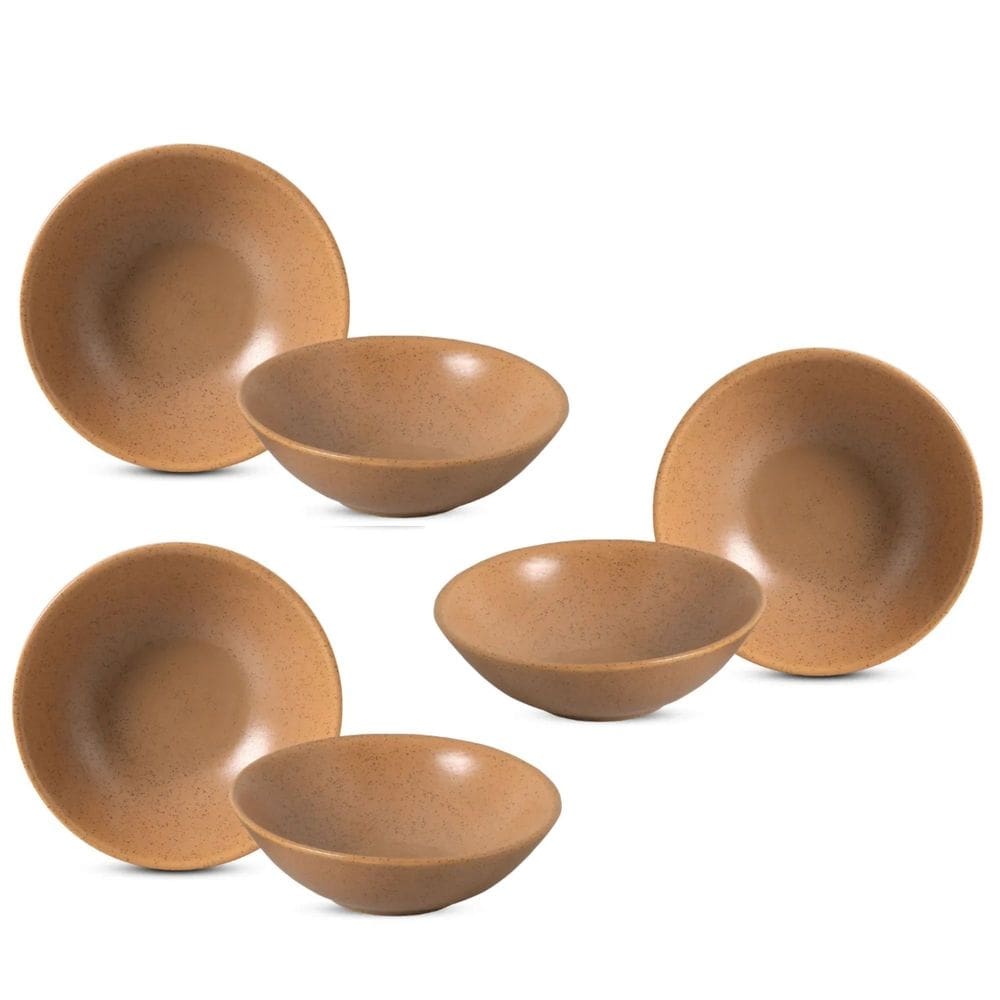 Jogo de 6 Bowls de Cerâmica Organic Terracota 300ml - Alleanza