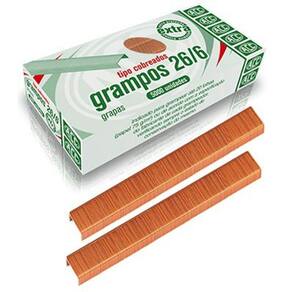 Grampos ACC 26/6 tipo cobreados com 5000 unidades