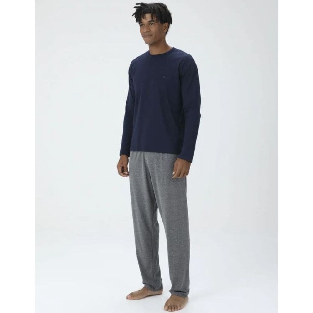 Pijama Masculino Manga Longa Malha Malwee Ref. 116019