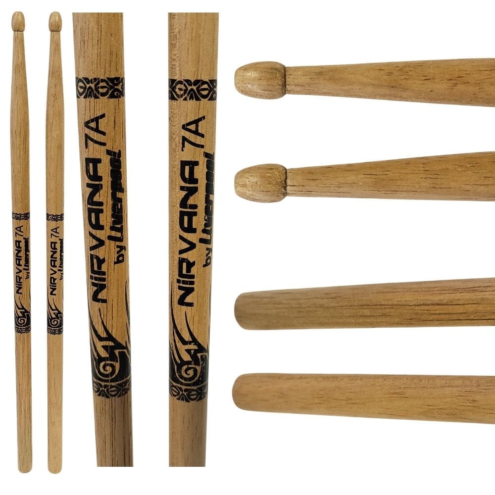 Baqueta 7A Bateria Ponta Madeira Nirvana Liverpool Ni7am