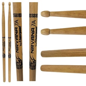 Baqueta 7A  Bateria Ponta Madeira Nirvana Liverpool Ni7am