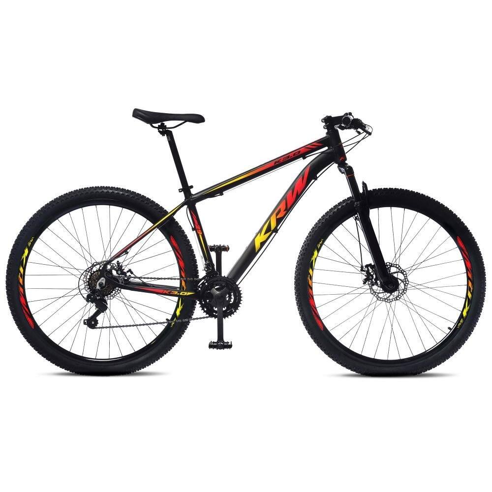 Bicicleta Krw Sv50 Aro 29 Susp. Dianteira 24 Marchas - Prata/preto