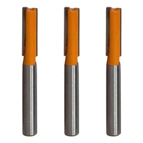 Kit 3 Fresa Reta Paralela 6Mm X 6Mm Metal Duro Tupia Madeira