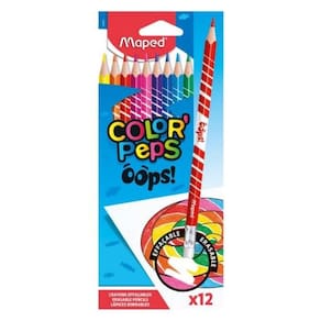 Lápis de Cor Apagável Maped - 12 Cores