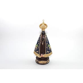 Imagem Nossa Senhora Aparecida Coroa Vazada Resina 22 Cm