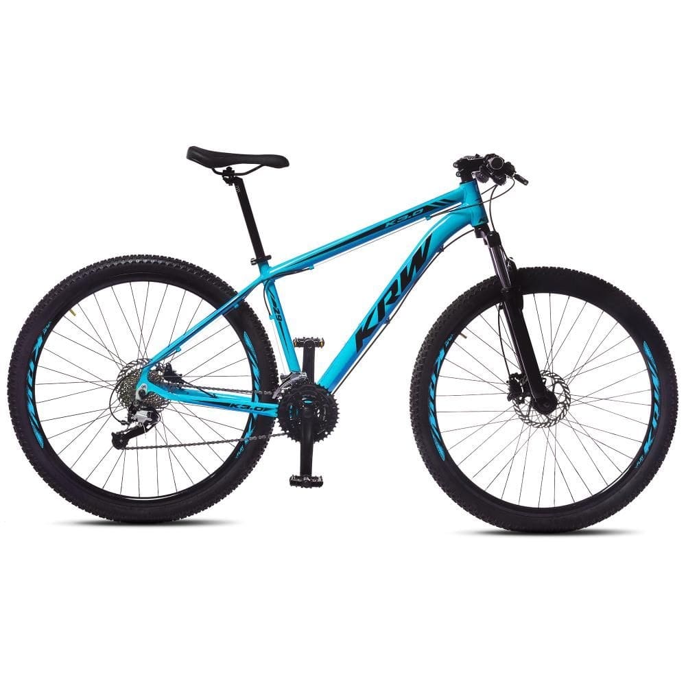 Bicicleta Aro 29 KRW Alum 27 Vel Freio a Disco Hidráulico R3 - 21-Azul/Preto