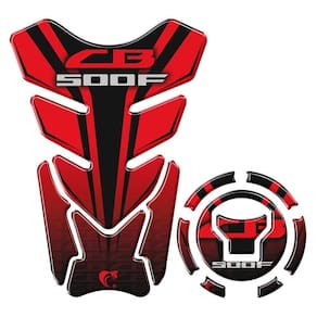 Kit Adesivo Protetor De Tanque E Bocal Honda Cb 500F + 2018 Vermelho Vermelho