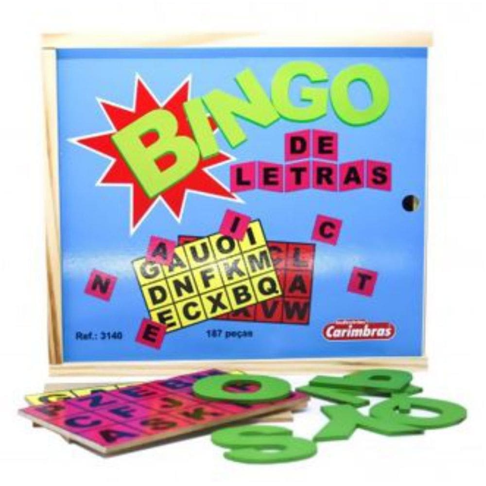 Bingo de Letras Carimbras Ref. 3140