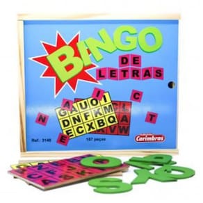 Bingo de Letras Carimbras Ref. 3140