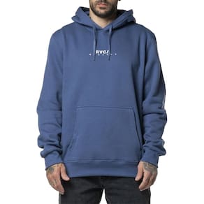 Moletom RVCA Canguru Haru 280G WT24 Masculino Azul