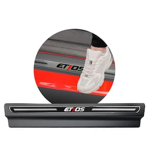 Jogo Soleira Premium Elegance Toyota Etios 2012 2013 2014 2015 - 4 Portas ( Vinil + Resinada 8 Peças )
