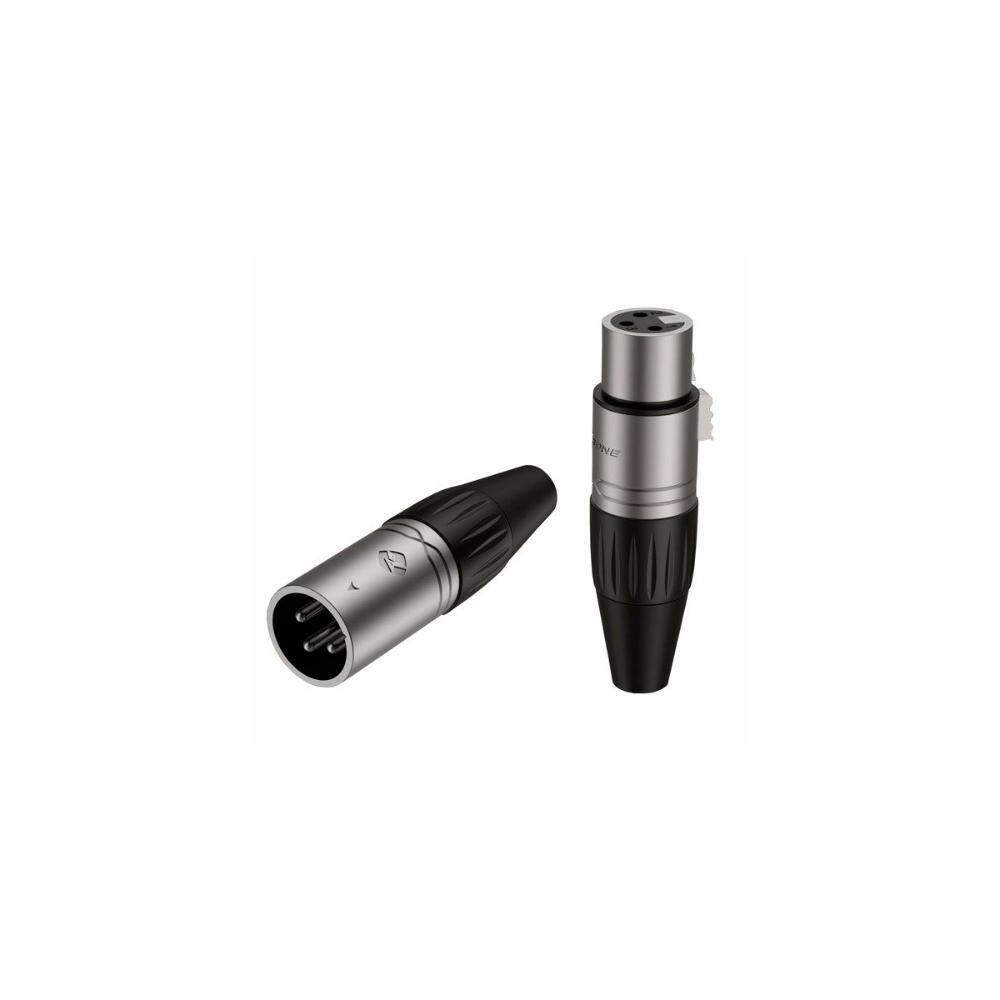 Kit Conector XLR Macho + XLR Fêmea Roxtone XP3FM