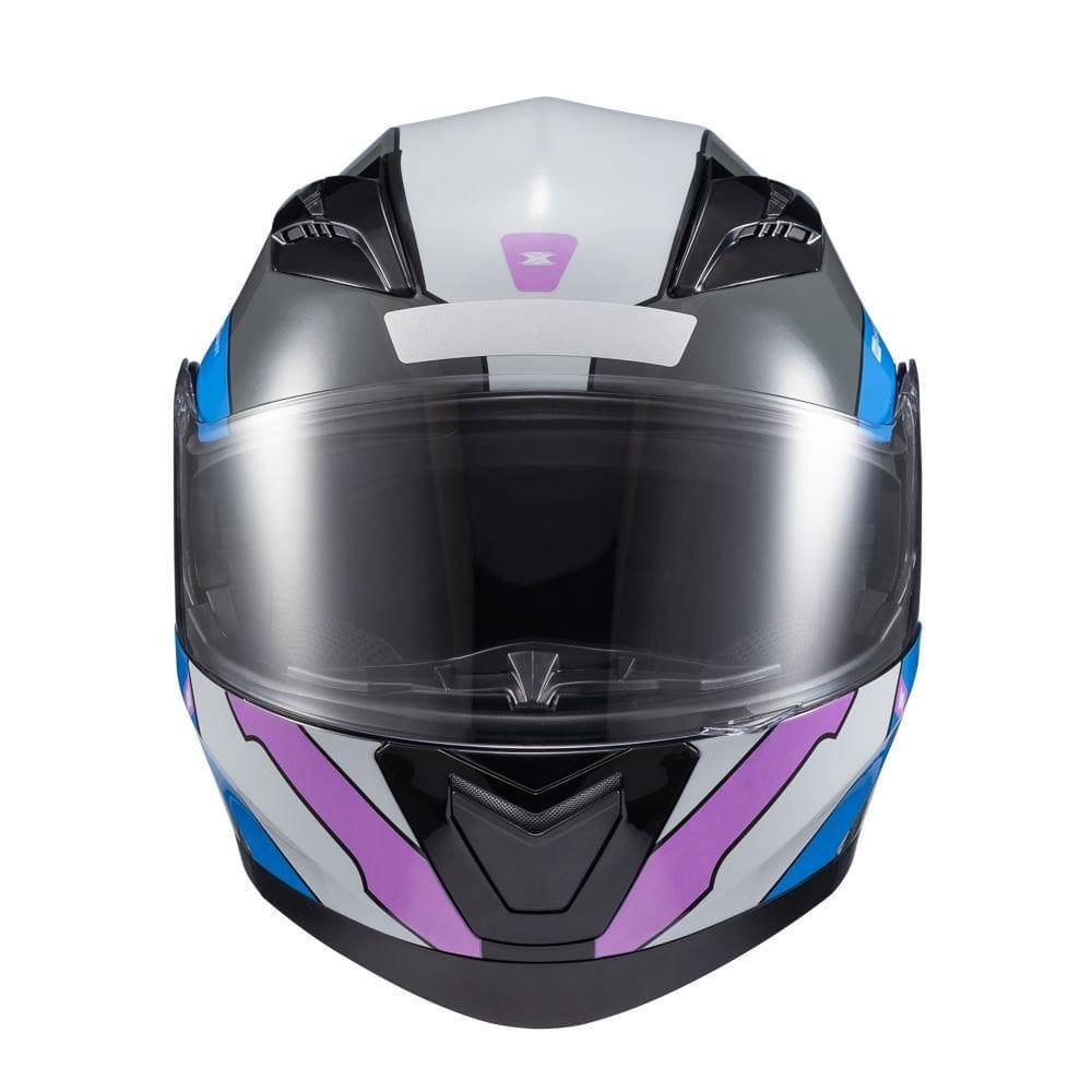 Capacete Texx Escamot Gladiator V3 Reisen Azul Rosa Branc 60 [F016]