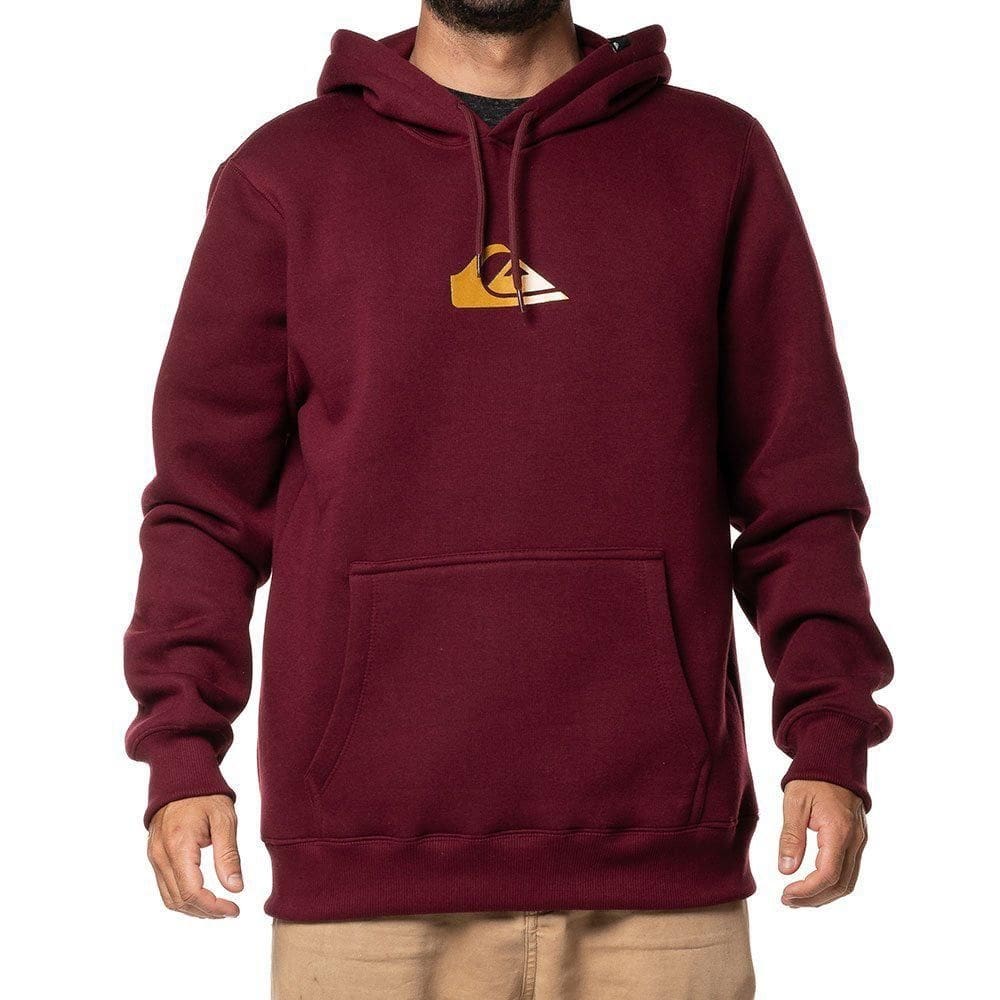 Moletom Quiksilver Canguru Metal Comp Comp Logo WT24 Vinho