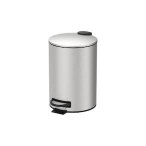 Lixeira C/ Pedal e Balde 12L Aço Inoxidável Escovado Linha Spin Brinox