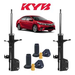Amortecedores Kayaba Dianteiro Esquerdo+Direito + Kit Batente 1Linha Corolla Toyota 2013