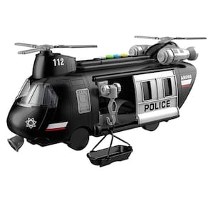 Helicóptero Serviço Urbano Da Polícia Luz E Som - Shiny Toys