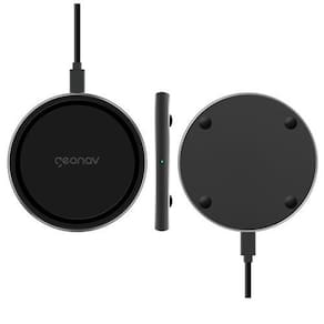 Carregador por Indução Compatível com Smartphones Padrão Qi Cinza Escuro - Geonav - QI10WG