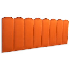 Cabeceira Queen Estofada Kit 8 Placas Nuvem - Veludo Terracota