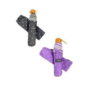 Kit 02 Guardas-Chuva Reforçado Voyagem Preto E Lilás 010R