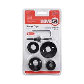 Jogo de Serra Copo 6pçs 32 à 54mm Nove54